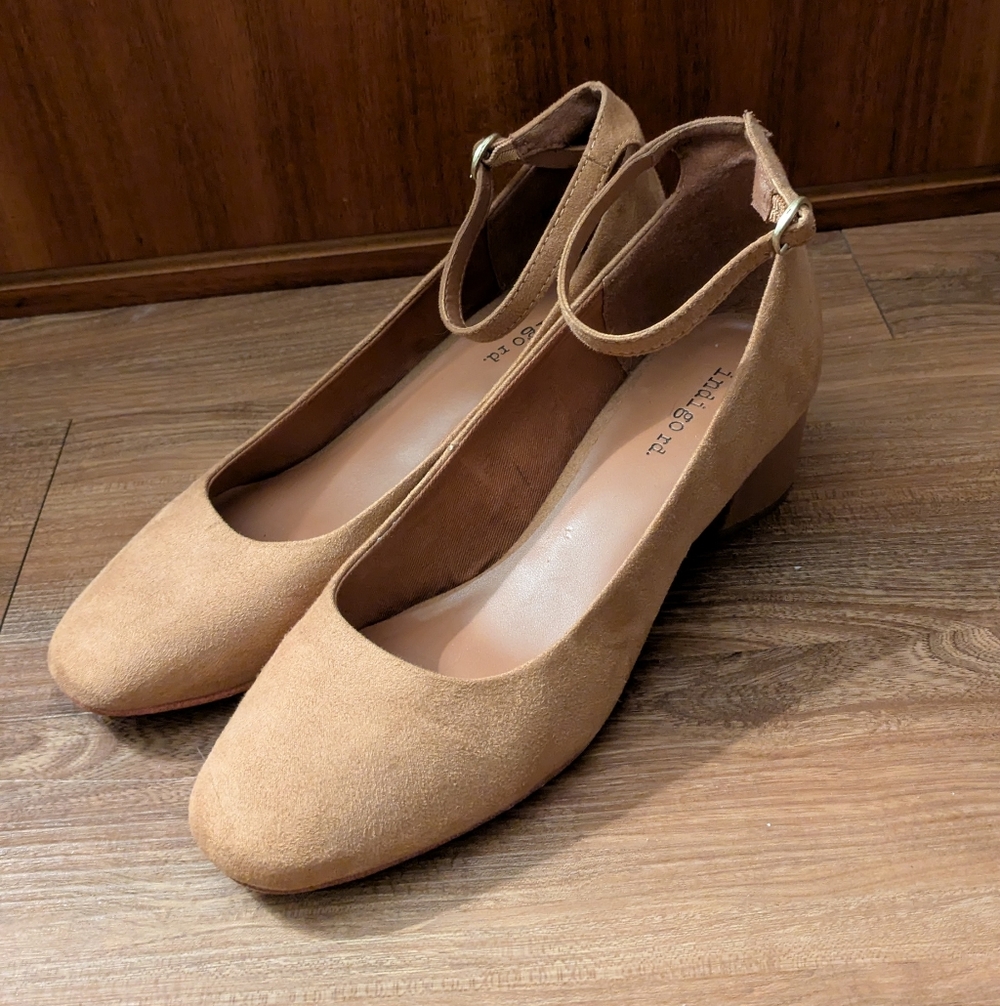 Indigo Rd Tan Suede Heels - Women's 7